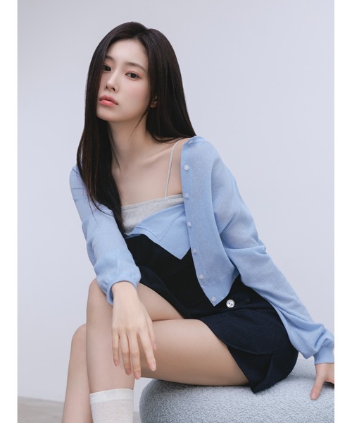 SNIDEL（スナイデル）の「Sustainableメタルプレートカーディガン