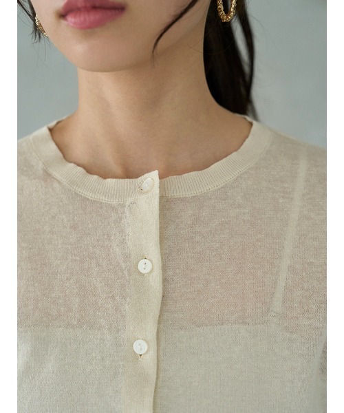 セール】Sustainableメタルプレートカーディガン（カーディガン/ボレロ