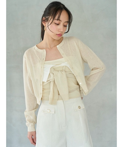 完売色♥️新作新品✨SNIDEL Sustainableメタルプレートカーディガン Sustainableメタルプレートカーディガン(カーディガン