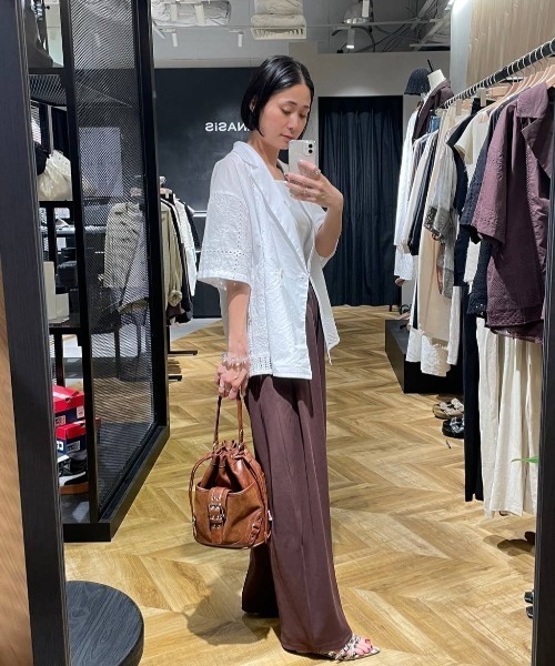 パッチワークレースWジャケット　ジーナシス　新品未使用　今季新作 JEANASIS｜パッチワークレースWジャケット | Rakuten Fashion
