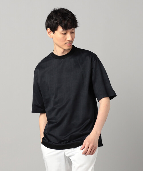 COMME CA MEN（コムサメン）の「和歌山編みIL PRINCIPEジャージー Tシャツ（Tシャツ/カットソー・メンズ・ブラック/ホワイト/ライトグレー・L/M）」の7枚目の写真