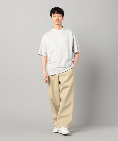 COMME CA MEN（コムサメン）の「和歌山編みIL PRINCIPEジャージー Tシャツ（Tシャツ/カットソー・メンズ・ブラック/ホワイト/ライトグレー・L/M）」の9枚目の写真