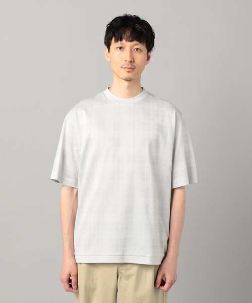 COMME CA MEN（コムサメン）の「和歌山編みIL PRINCIPEジャージー Tシャツ（Tシャツ/カットソー・メンズ・ブラック/ホワイト/ライトグレー・L/M）」の16枚目の写真