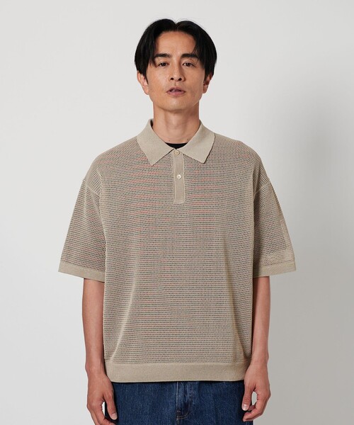 UNITED ARROWS ニットポロ UNITED ARROWS セーター ニット ウールシルク ハイゲージ