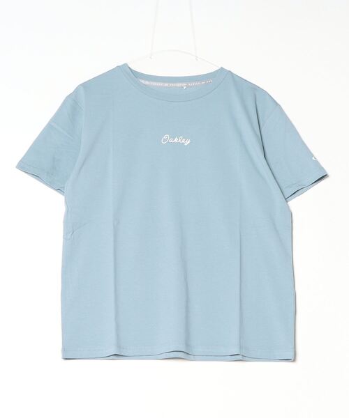 OAKLEY(オークリー)の「オークリー RADIANT TECH COLD OP TEE 9.0(Tシャツ/カットソー・レディース・ダークグレー/ペールイエロー/ブルー・M/L)」の3枚目の写真