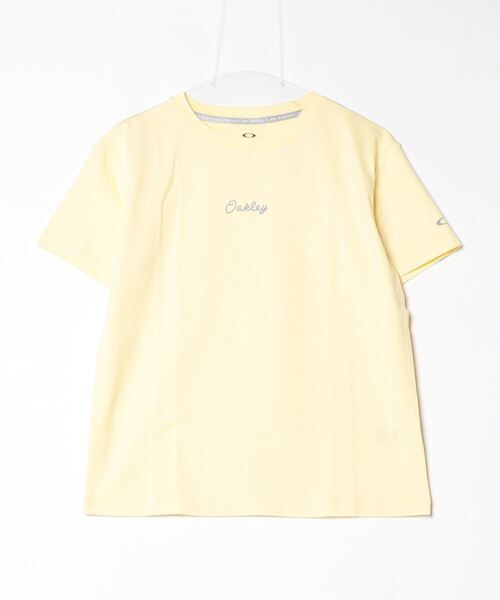 OAKLEY(オークリー)の「オークリー RADIANT TECH COLD OP TEE 9.0(Tシャツ/カットソー・レディース・ダークグレー/ペールイエロー/ブルー・M/L)」の1枚目の写真