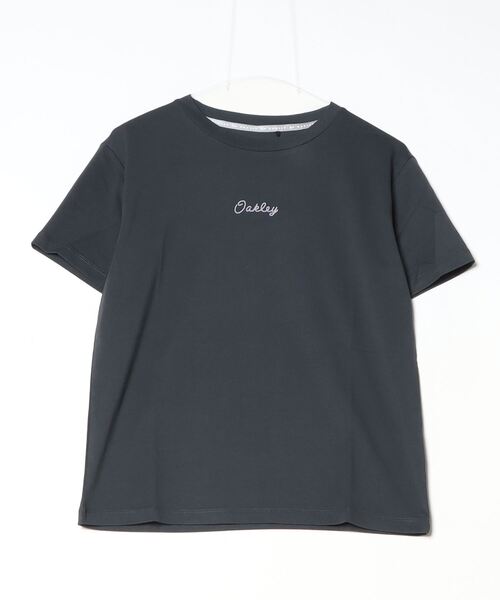 OAKLEY(オークリー)の「オークリー RADIANT TECH COLD OP TEE 9.0(Tシャツ/カットソー・レディース・ダークグレー/ペールイエロー/ブルー・M/L)」の2枚目の写真