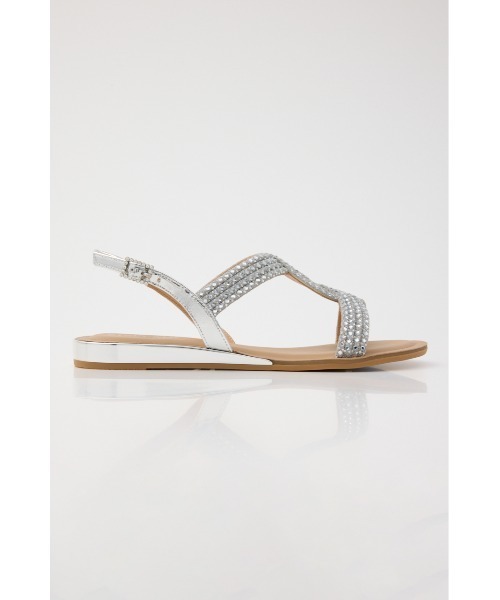 STACCATO(スタッカート)の「パトラクロスフラット(サンダル・レディース・シルバー・22.5cm/23.0cm/23.5cm/24.0cm/24.5cm)」の4枚目の写真