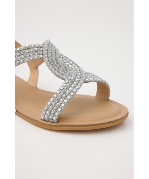 STACCATO(スタッカート)の「パトラクロスフラット(サンダル・レディース・シルバー・22.5cm/23.0cm/23.5cm/24.0cm/24.5cm)」の7枚目の写真