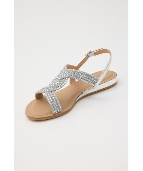STACCATO(スタッカート)の「パトラクロスフラット(サンダル・レディース・シルバー・22.5cm/23.0cm/23.5cm/24.0cm/24.5cm)」の8枚目の写真