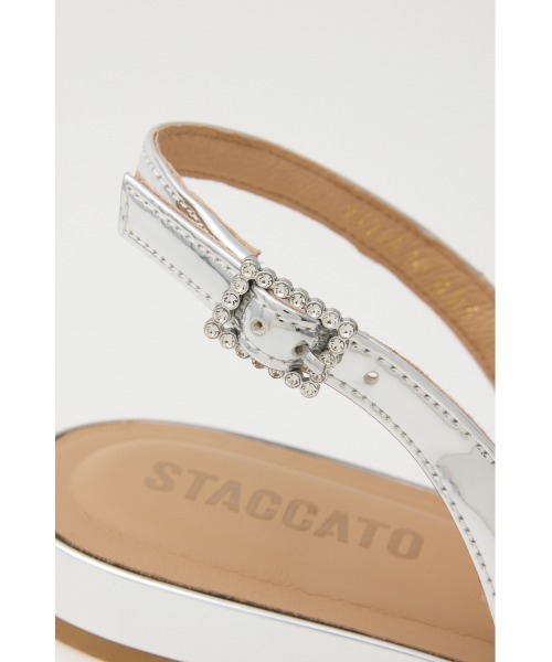 STACCATO(スタッカート)の「パトラクロスフラット(サンダル・レディース・シルバー・22.5cm/23.0cm/23.5cm/24.0cm/24.5cm)」の9枚目の写真