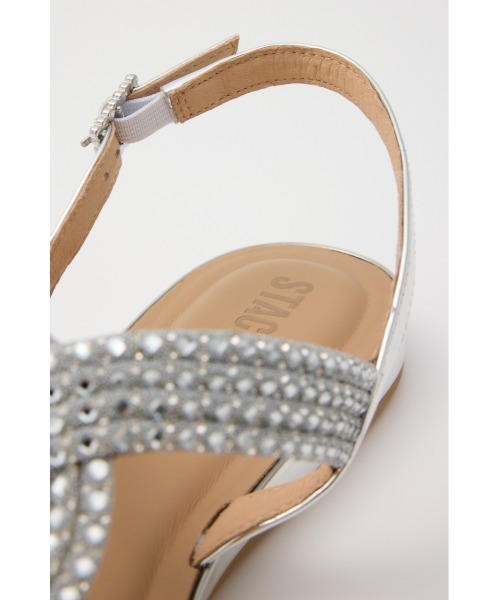 STACCATO(スタッカート)の「パトラクロスフラット(サンダル・レディース・シルバー・22.5cm/23.0cm/23.5cm/24.0cm/24.5cm)」の11枚目の写真