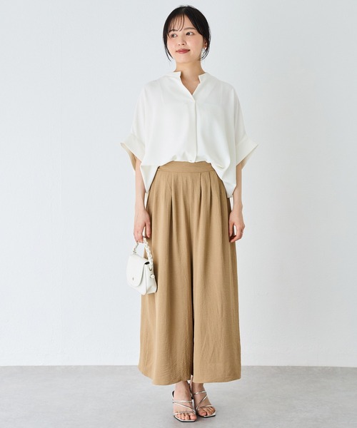 セール】タックワイドクロップドパンツ（その他パンツ）｜INCEDE