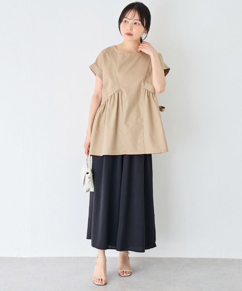 タックワイドクロップドパンツ セール】タックワイドクロップドパンツ（その他パンツ）｜INCEDE