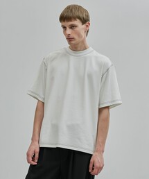 コントラストステッチドッキングTシャツ