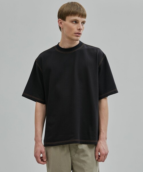 コントラストステッチドッキングTシャツ