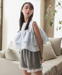 pufe（ピュフェ）の「【pufe】シャイニーフレアノースリーブ（Tシャツ/カットソー）」