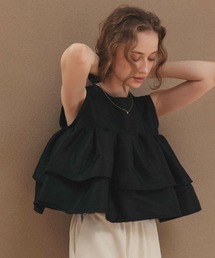 DONOBAN | シャイニーフレアノースリーブ(Tシャツ/カットソー)