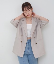 Bab | ハーフスリーブダブルテーラージャケット(テーラードジャケット)