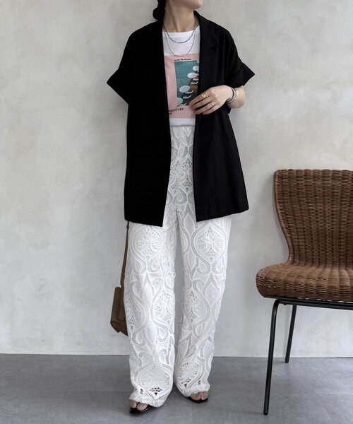 セール】【WEB限定】ビッグスリーブレスジャケット（テーラード