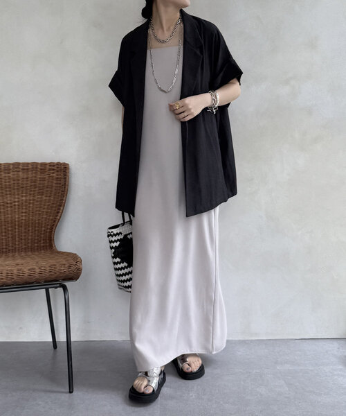 セール】【WEB限定】ビッグスリーブレスジャケット（テーラード