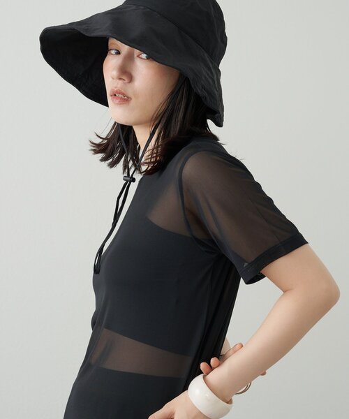 Omekashi(オメカシ)の「ナイロンハット(ハット・レディース・ホワイト/ブラック・FREE)」の9枚目の写真