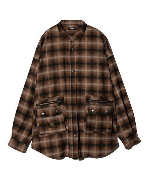 セール】4XL Stand Collar Shirt / 4エックスエルスタンドカラーシャツ