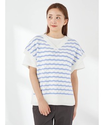 透かし編みベスト