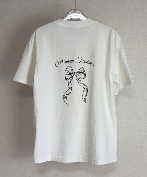 shoppinggo(ショッピングゴー)の「リボンロゴTシャツ(Tシャツ/カットソー・レディース・ホワイト・M)」の20枚目の写真