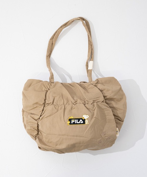 PEANUTS(ピーナッツ)の「【FILA】PEANUTS クシュクシュトートバッグ/ピーナッツ/コラボ(トートバッグ・レディース・オフホワイト/ベージュ/ブラック・FREE)」の3枚目の写真