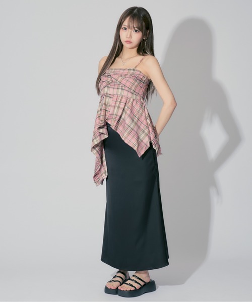 Check Ribbon Camisole Dress / チェックリボンキャミソール