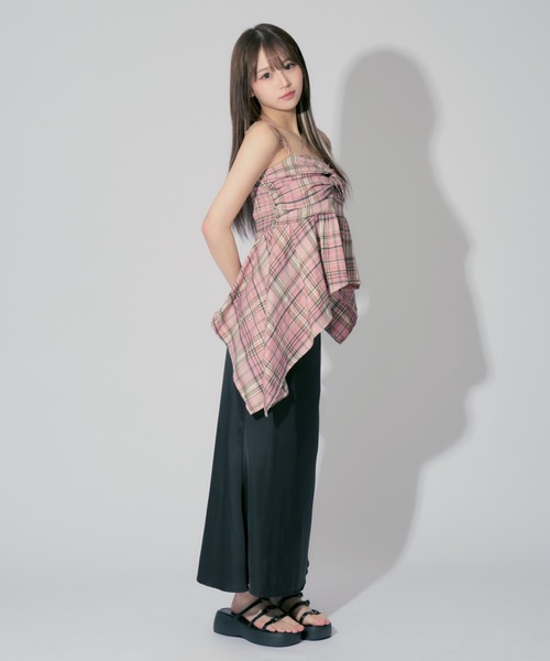 Check Ribbon Camisole Dress / チェックリボンキャミソール