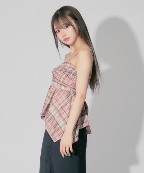 美品　　andmary リボン　キャミソール Mimi ribbon camisole