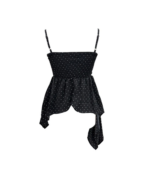 ALLuRing ChaRm(アリュリングチャーム)の「Check Ribbon Camisole Dress / チェックリボンキャミソールドレス(キャミソール・レディース・ネイビー/ピンク/ブラック/ホワイト/レッド・FREE)」の8枚目の写真