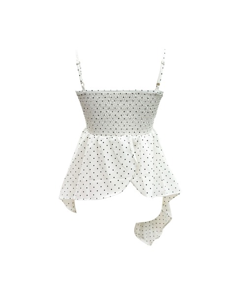 ALLuRing ChaRm(アリュリングチャーム)の「Check Ribbon Camisole Dress / チェックリボンキャミソールドレス(キャミソール・レディース・ネイビー/ピンク/ブラック/ホワイト/レッド・FREE)」の6枚目の写真