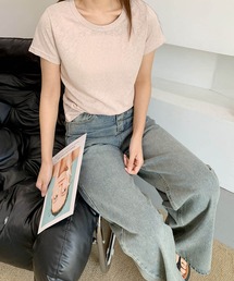 綿混無地シンプルTシャツ カットソー