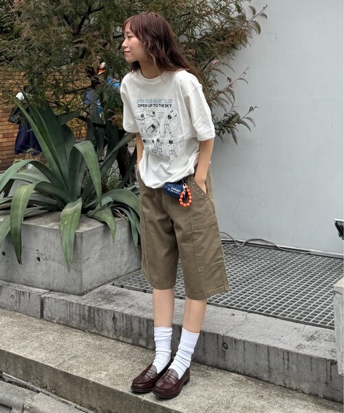 CIAOPANIC TYPY（チャオパニックティピー）の「【UNISEX】ハーフスタッズカーゴパンツ（カーゴパンツ・レディース・ベージュ/ホワイト/ブラック・MEDIUM/LARGE）」の20枚目の写真