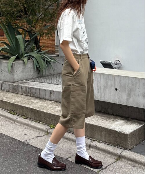 CIAOPANIC TYPY（チャオパニックティピー）の「【UNISEX】ハーフスタッズカーゴパンツ（カーゴパンツ・レディース・ベージュ/ホワイト/ブラック・MEDIUM/LARGE）」の21枚目の写真