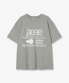 Tシャツ・カットソー AEAE AEAE STITCH LOGO CROP T-SHIRTS 4BUK033 AEAE☆韓国☆人気☆AEAE STITCH LOGO CROP T-SHIRTS 半袖 ロゴ