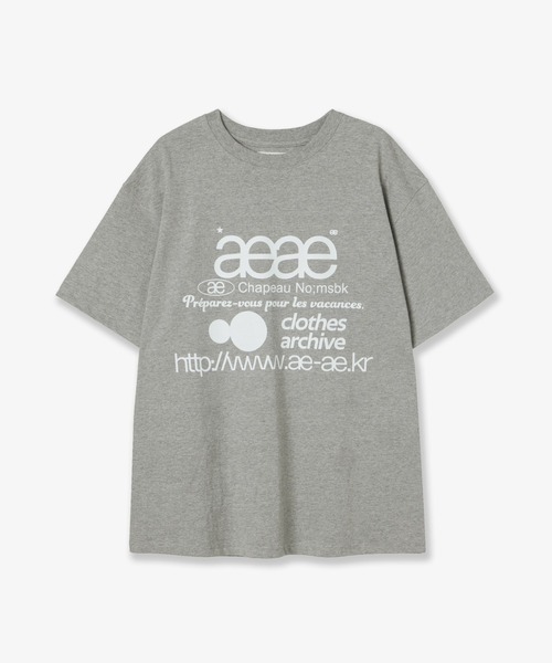 Tシャツ・カットソー AEAE WEB LOGO TSHIRTS WHITECAMO AE45SWTS004WCM WEB LOGO T-SHIRTS(Tシャツ/カットソー)|aeae