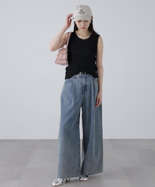 FREE'S MART（フリーズマート）の「メローノースリカットソー（タンクトップ・レディース・ブルー/ブラック/ホワイト・FREE）」の9枚目の写真