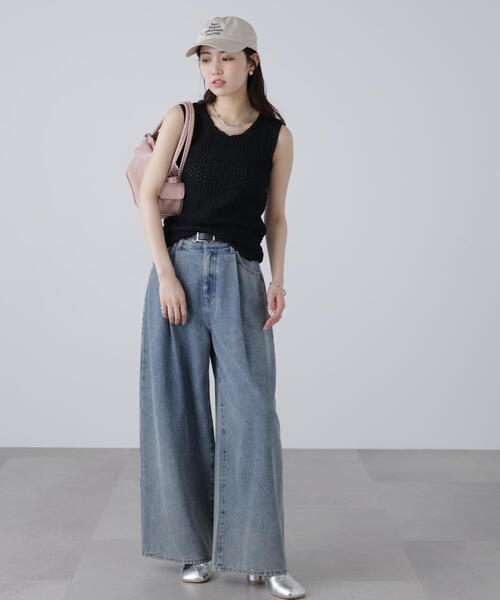 FREE'S MART（フリーズマート）の「メローノースリカットソー（タンクトップ・レディース・ブルー/ブラック/ホワイト・FREE）」の10枚目の写真