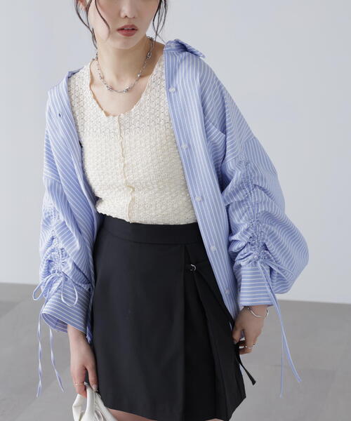 FREE'S MART（フリーズマート）の「メローノースリカットソー（タンクトップ・レディース・ブルー/ブラック/ホワイト・FREE）」の16枚目の写真