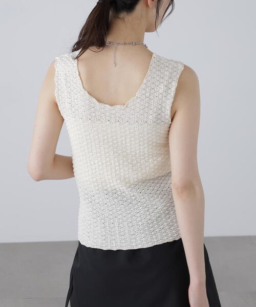 FREE'S MART（フリーズマート）の「メローノースリカットソー（タンクトップ・レディース・ブルー/ブラック/ホワイト・FREE）」の22枚目の写真