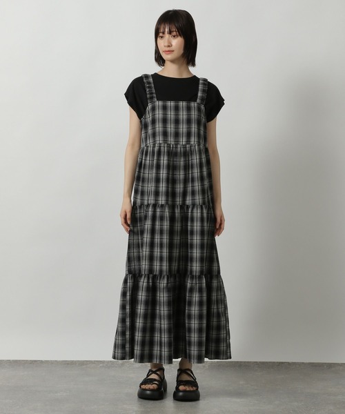 LAKOLE（ラコレ）の「オンブレチェックワンピース / 494989（ワンピース・レディース・ブラウン/ブラック・FREE）」の19枚目の写真