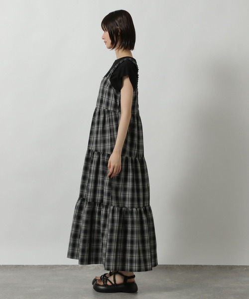 LAKOLE（ラコレ）の「オンブレチェックワンピース / 494989（ワンピース・レディース・ブラウン/ブラック・FREE）」の20枚目の写真