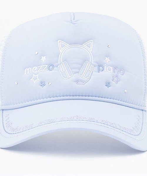 メゾピアノ グラデーションシェル刺　メッシュキャップ 54 56 メゾピアノ グラデーションシェル刺 メッシュキャップ 54 56