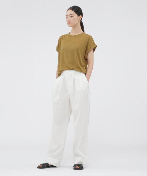 MARGARET HOWELL(マーガレットハウエル)の「LINEN JERSEY TOP(Tシャツ/カットソー・レディース・イエロー系その他3/ブラック・2)」の10枚目の写真