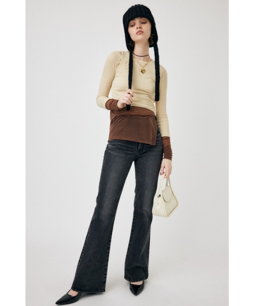 MVS BLACK FLARE（デニムパンツ）｜MOUSSY（マウジー）のファッション