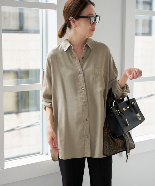 SLOBEIENA 製品染めシャツ SLOBE IENA（スローブイエナ）の「製品染めシャツ（シャツ